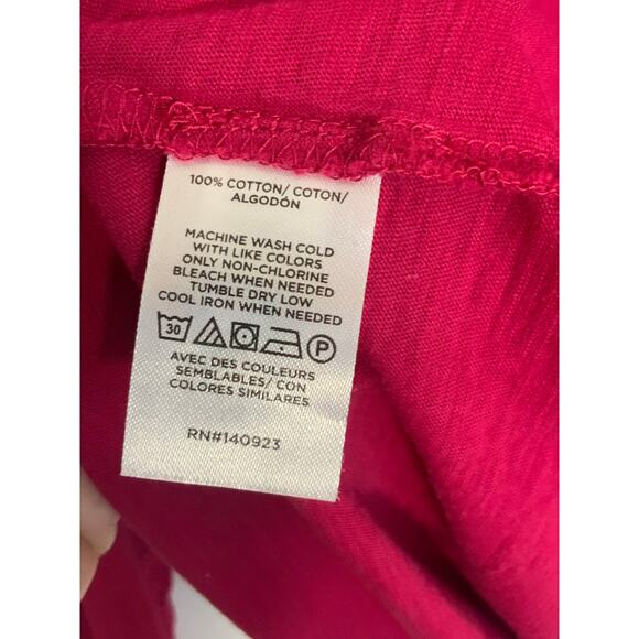 Loft Magenta Long Sleeve shirt size medium - Picture 3 of 6